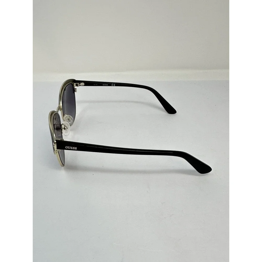 Guess Women's Sunglasses GU 7515-S 05C Black Gold Cat Eye Rhinestone 55 16 140